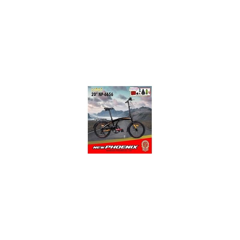 Folding 20 new Phoenix 6656 7sp cakram